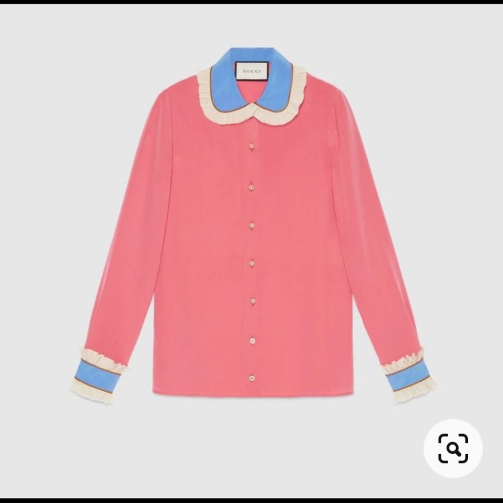2018 GUCCI silk button up
